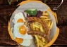 Ouă Ochiuri Cu Cârnați Și Cartofi Pai (350g)