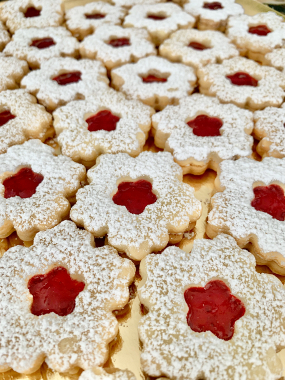 Sablés à la confiture de fraises
