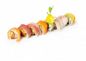 Uramaki Rainbow Roll {4pz}