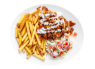 Teľací kebab tanier