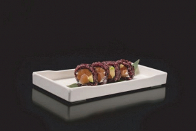 124. Black sake roll