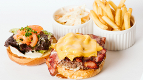 1. Open-faced Kentucky Cheeseburger