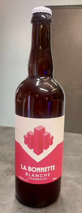 Bière LA BONNETTE BLANCHE FRAMBOISE 75cl - 5,5%