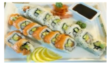 B18. Sushi roll s Lososem a krabí