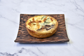 Quiche courgettes et champignons