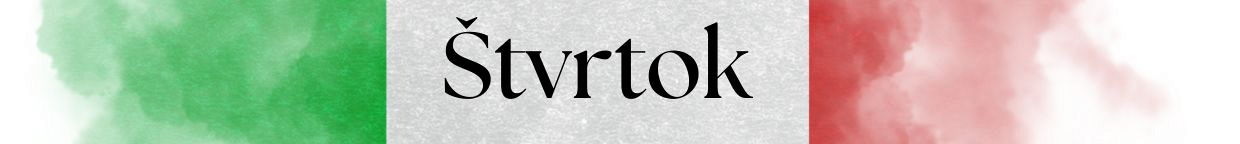 OBEDOVÉ MENU ŠTVRTOK