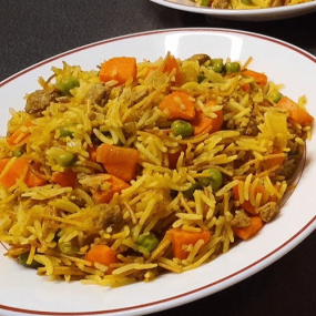 34.Reisteller mit Gemüse