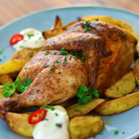 02.1/2 Hähnchen mit Western Potatoes