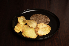 Baby burger con patatine