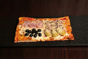 Pizza Quattro Stagioni (mezza teglia)