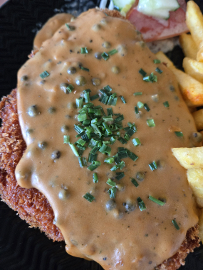 Pfefferrahmschnitzel