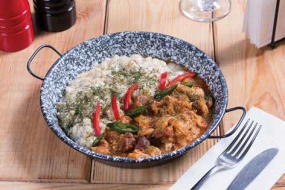 Tocăniță De Ciolan Și Burtă De Vită Cu Găluște Cu Brânză