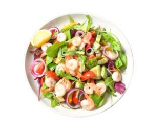 INSALATA MISTA  CON GAMBERETTI