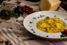 Risotto Gamberetti e Zafferano 