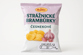 Strážnické brambůrky - česnekové