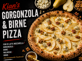  Gorgonzola & Birne Pizza