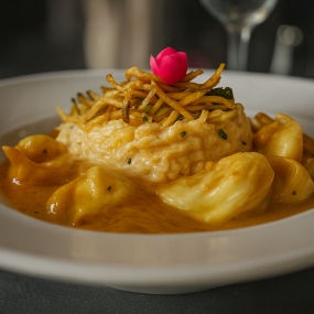 Jheenga Jhol with Curd Rice