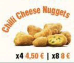 CHILLI CHEESE NUGGETS