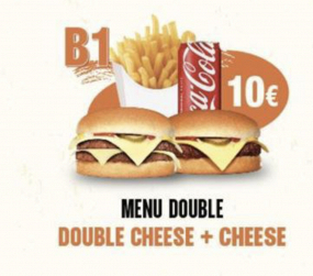 MENU DOUBLE B1