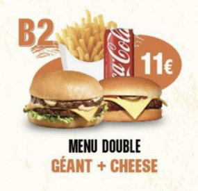 MENU DOUBLE B2
