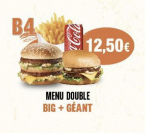 MENU DOUBLE B4