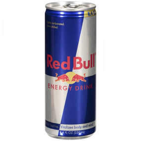Redbull plech 0,25l