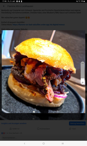 Xl Burger des Monats 
