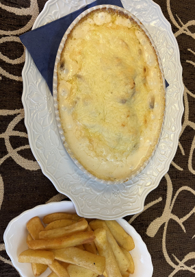 Überbackenes Schnitzel