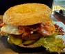 Bagel-Beef-Bacon Burger