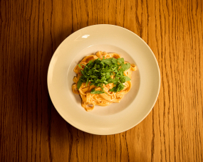 Tagliatelle Rucola e Gamberi