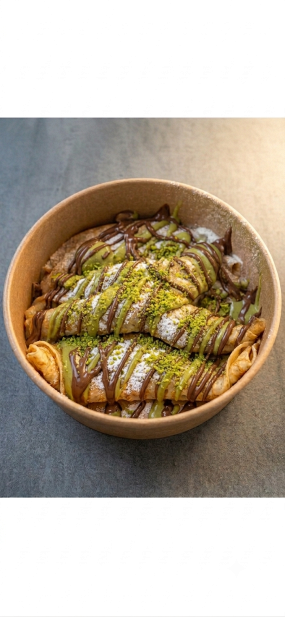 Pistachio Pancake Bowl