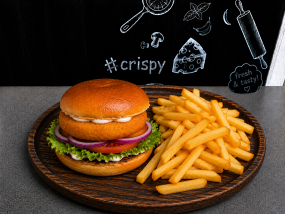 3. Vegetariánsky Burger s hermelínom