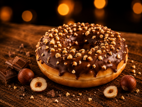Donuts chocolat noisettes 