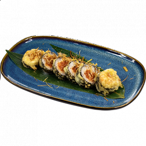 Tatar łosoś tempura