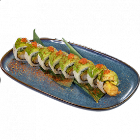 Krewetka w panko / avocado / ikura