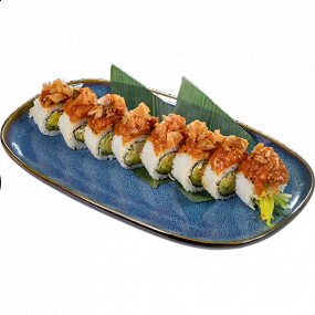 Kalmar w panko / tatar z łososia / kimchi