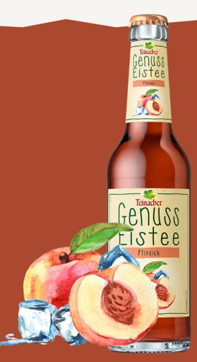 Teinacher Genuss-Eistee Pfirsich. 0,33 L