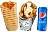 Meniu 2 - Crispy Shaorma + Vafa cu Nutella si Banane + Pepsi/ Mirinda