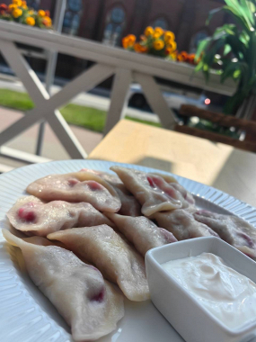 Pierogi z jagodami
