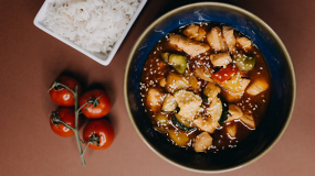 Pineapple sweet chilli chicken