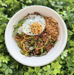 Pad kra noodles