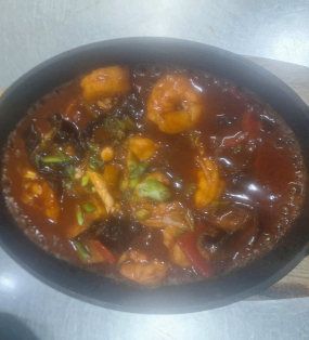 Creveți la Plită Încinsă