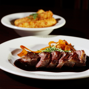 ZAUZENÉ KACHNÍ PRSO SOUS-VIDE 