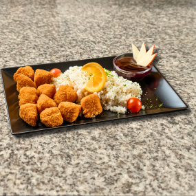 Rántott camembert nuggets áfonyamártással  