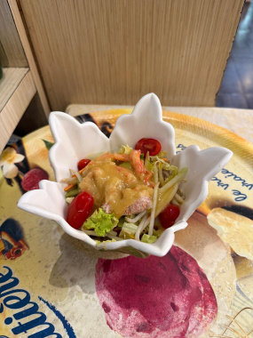 26 Salade à la chair de crabe