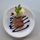 BROWNIE con HELADO VAINILLA