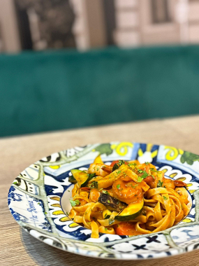 Tagliatelle cu Creveți și Zucchini