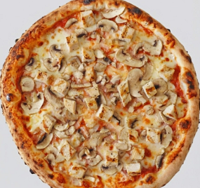 Pizza cu Pui și Ciuperci