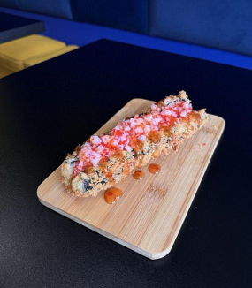 Roll dog z krewetkami