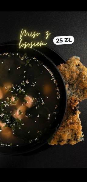 Miso zupa z łososiem